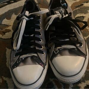 Classic Gray and Black Sneakers